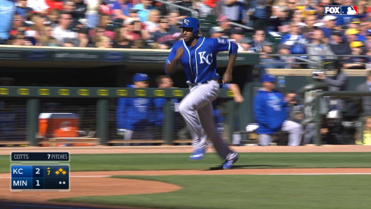 Royals score four in the 7th