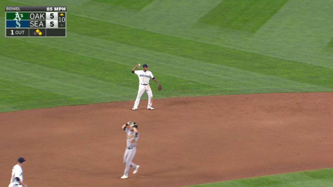 Marte doubles off Reddick