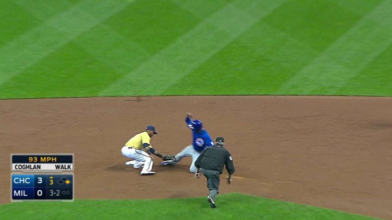 Maldonado completes double play