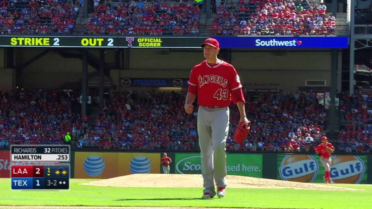Richards escapes with strikeout
