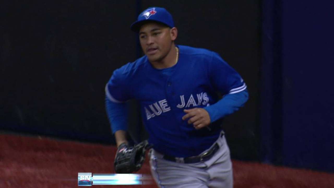 Carrera's leaping grab