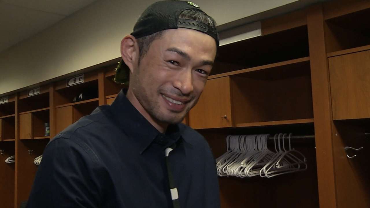 Ichiro on his pitching debut