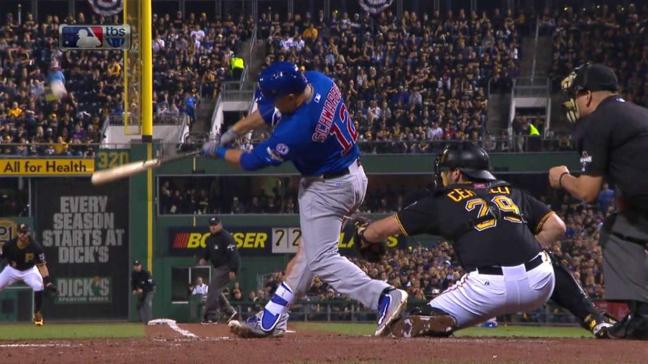 Schwarber's thump leads WC GIF offerings
