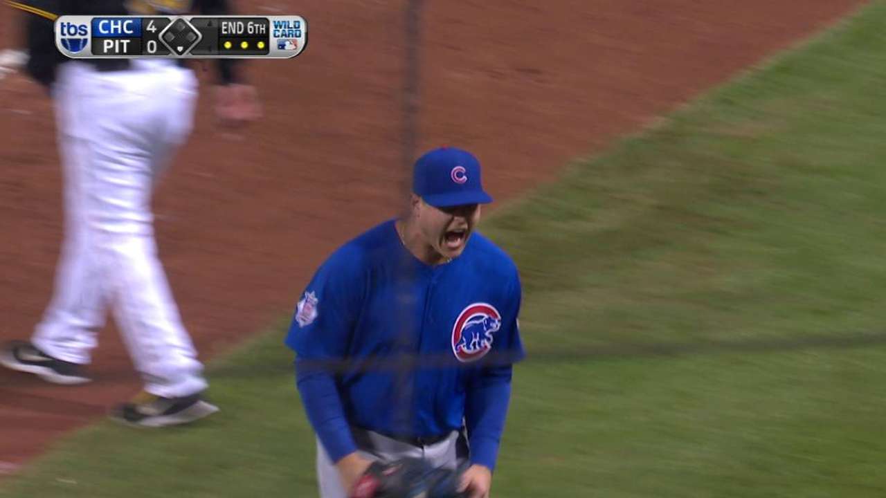 Arrieta escapes a jam