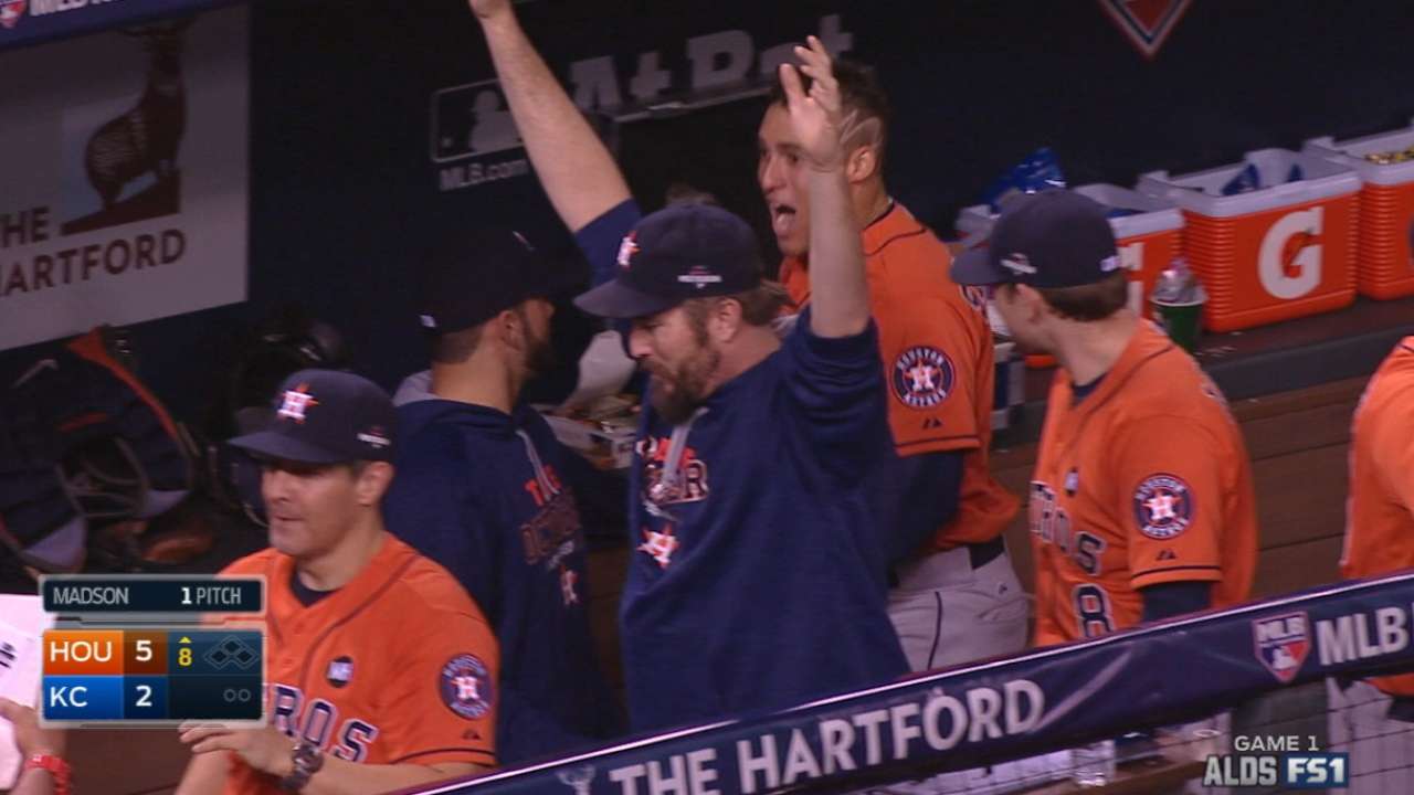 Astros pad lead with homers
