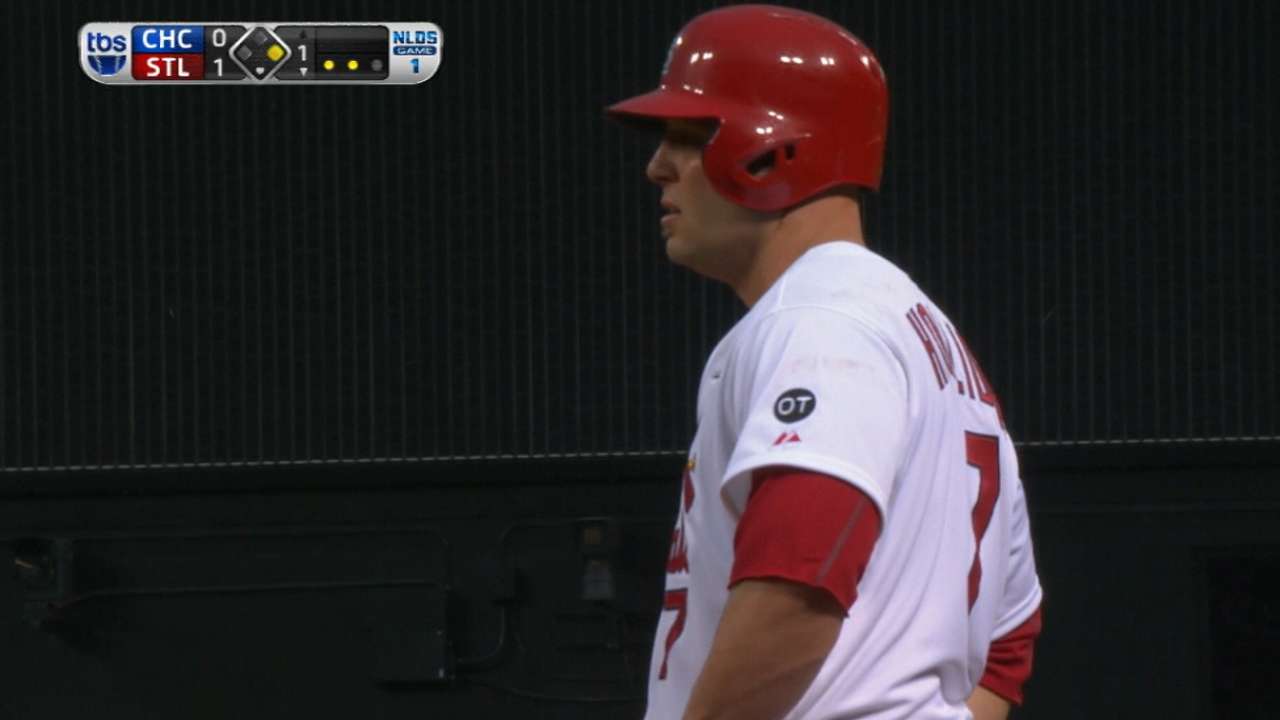 Holliday jump-starts postseason offense in 1st