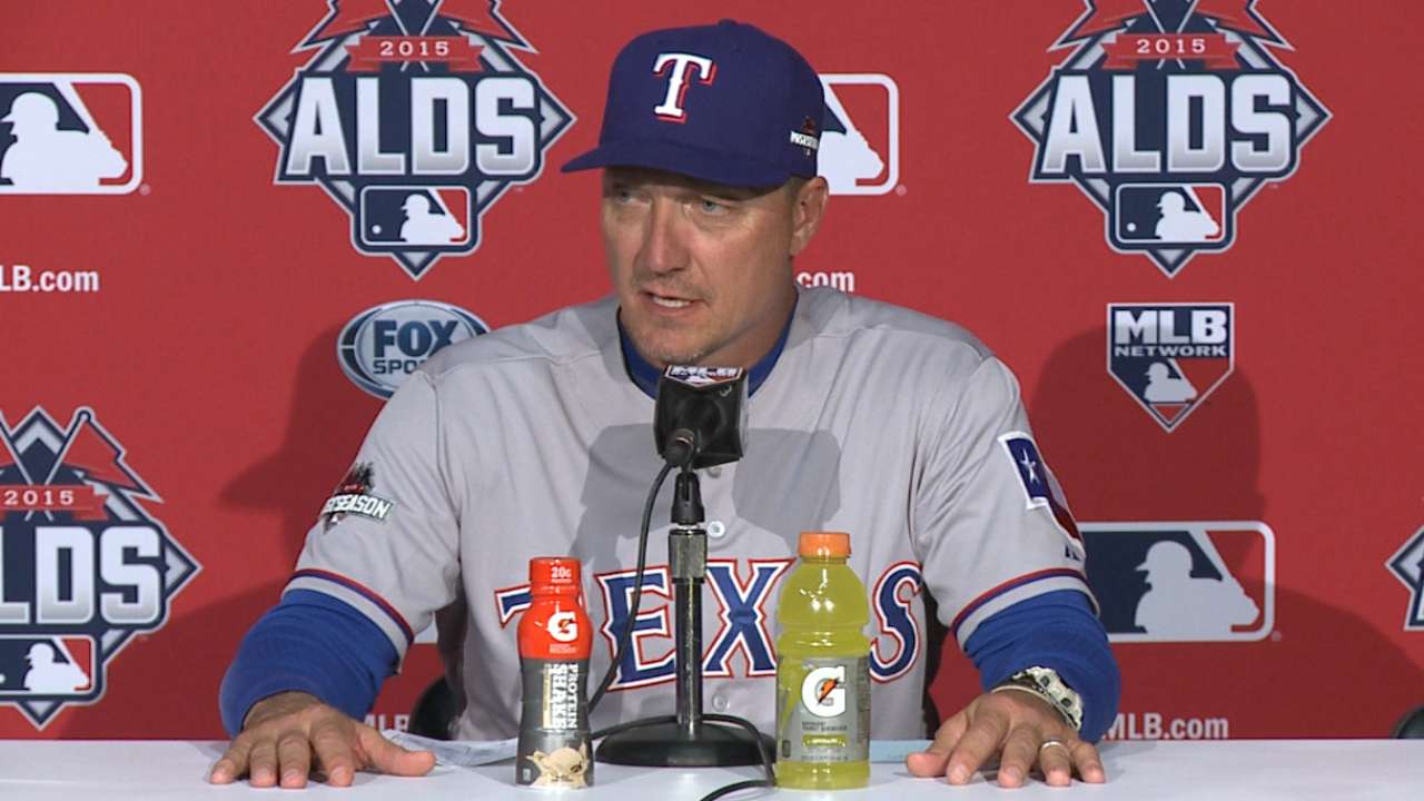 Rangers' total team effort provides ALDS lead