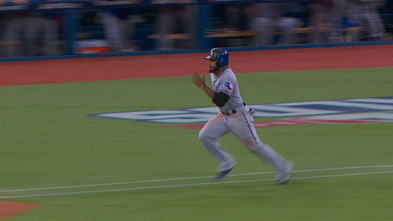 Statcast tracks speed of Rangers' youngsters