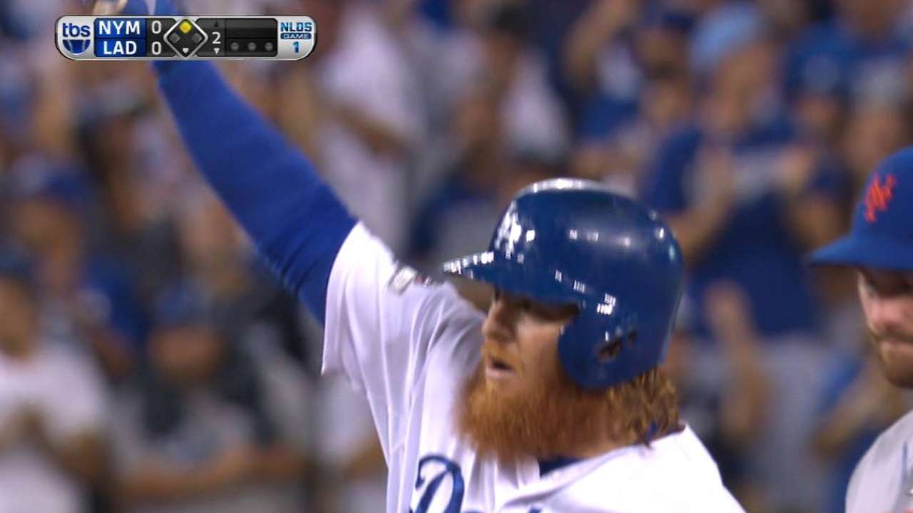 Turner doubles off glove