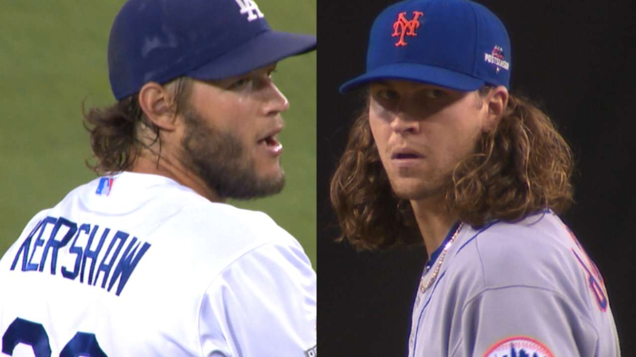deGrom, Kershaw set K record in Mets' win