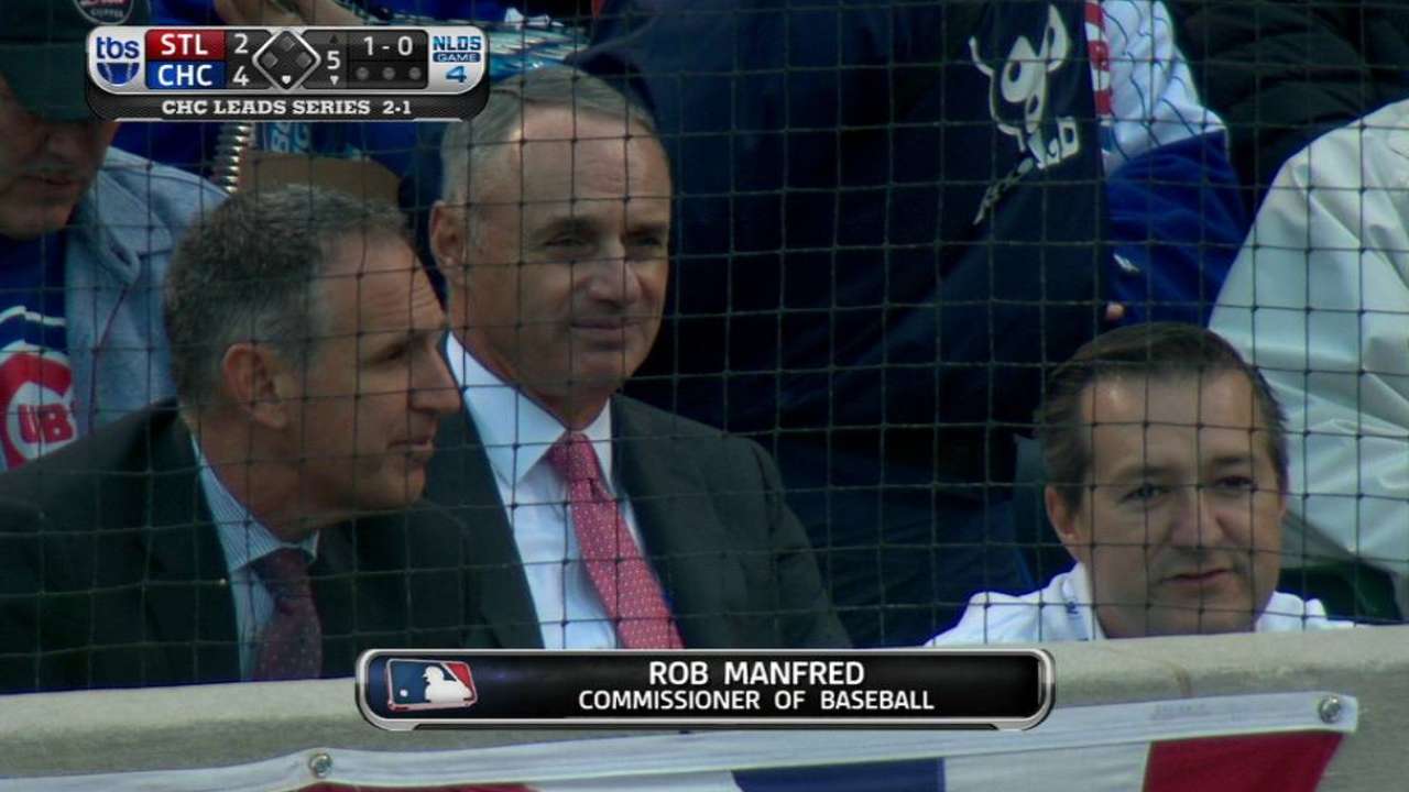 Manfred takes in Game 4
