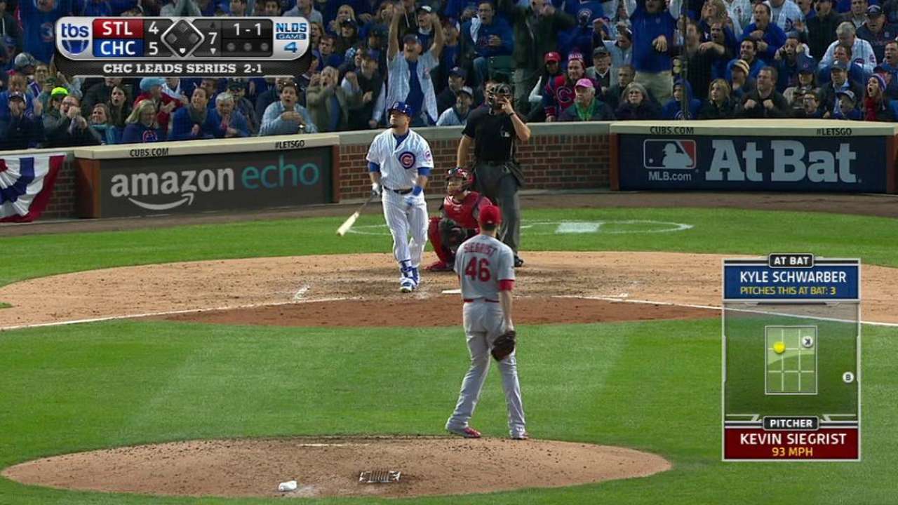 Year after moonshot, Schwarber a spectator
