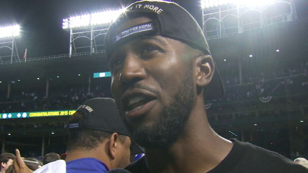 Fowler on Cubs advancing to NLCS