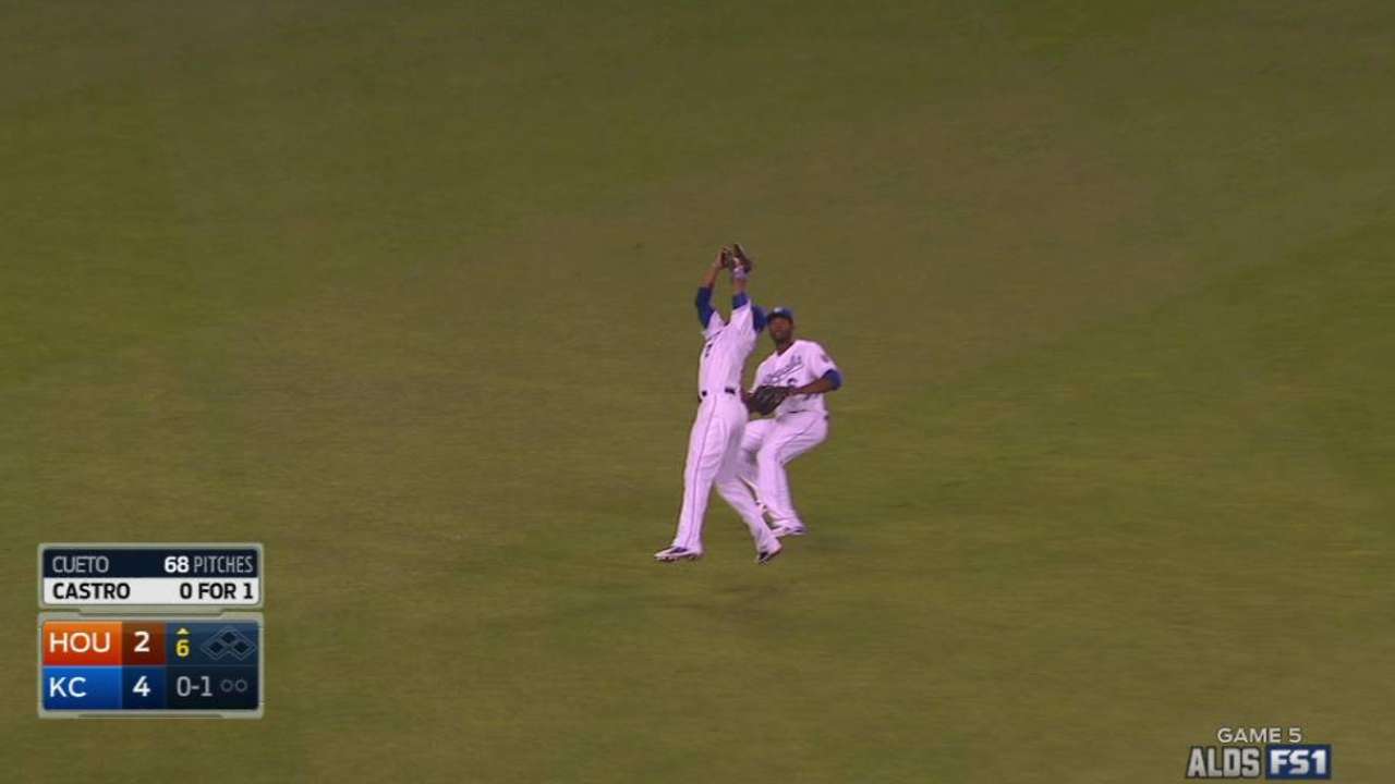 Escobar catches popup