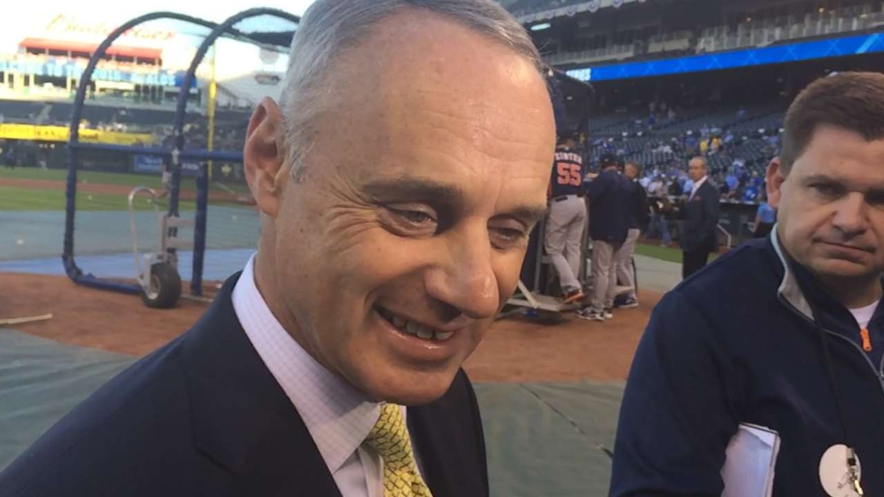 Manfred: MLB to look at rules for middle infielders