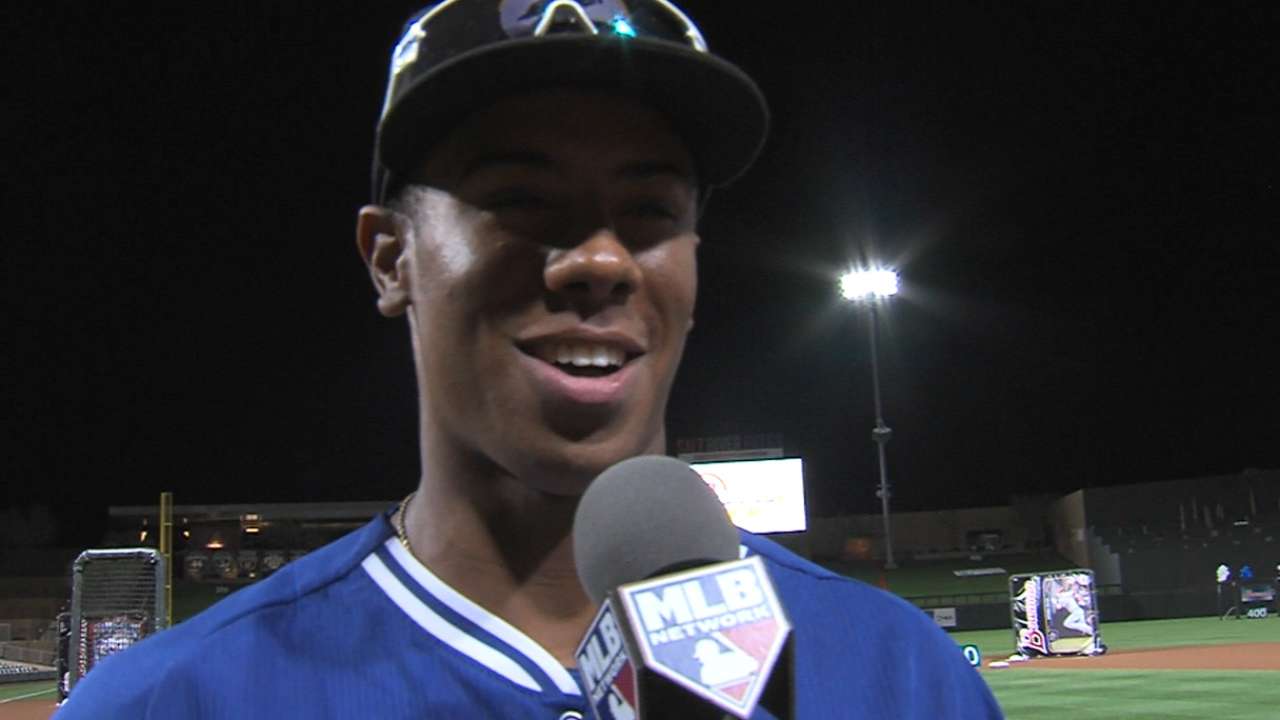 Dodgers' Scavuzzo wins Fall League Hitting Challenge