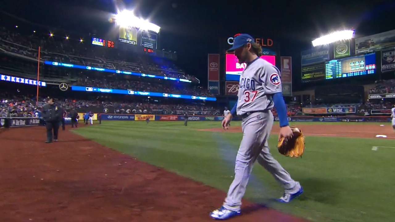 Called on earlier than usual, 'pen keeps Cubs in it