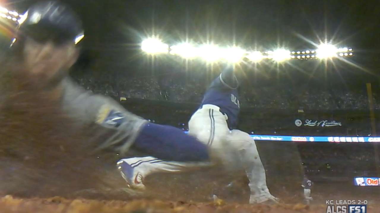 Hosmer slides at first for RBI