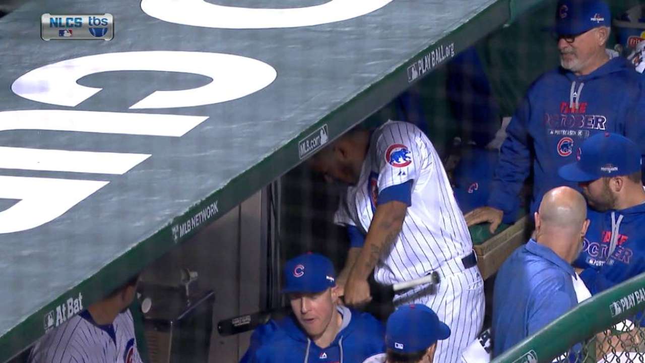 Rondon lets out frustrations on water fountain
