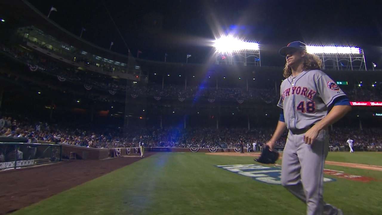 deGrom positions Mets to win pennant
