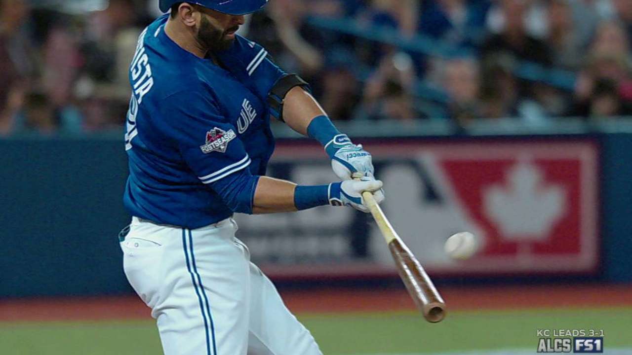 Bautista performing balancing act at the plate