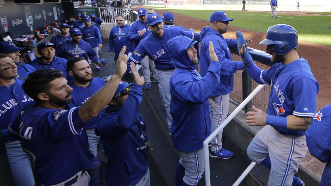 Blue Jays hope to walk in Giant footsteps
