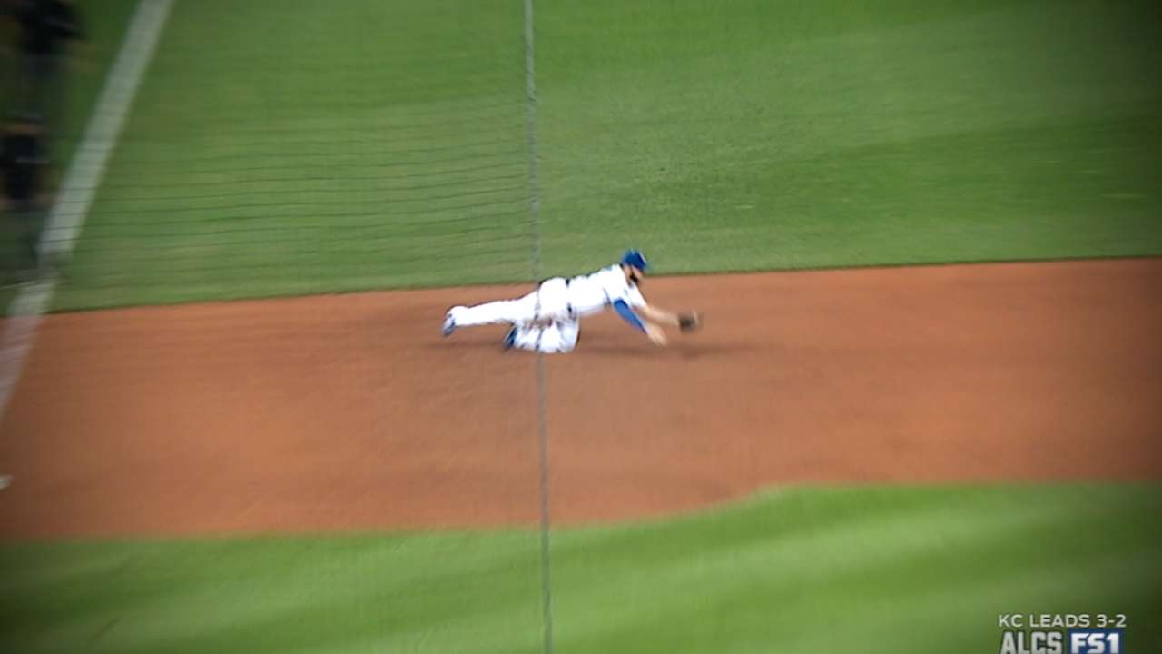 Moustakas snags hard-hit liner