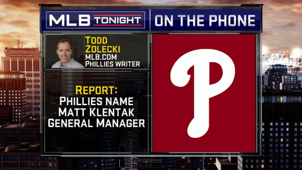 Zolecki on Phils hiring Klentak