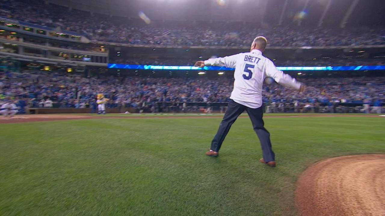 George Brett's first pitch