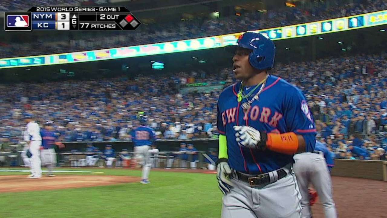 Conforto in LF for Mets; Morales out for KC