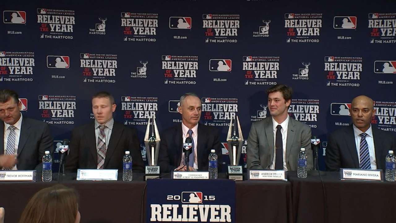 Reliever of the Year Awards go to Melancon, Miller