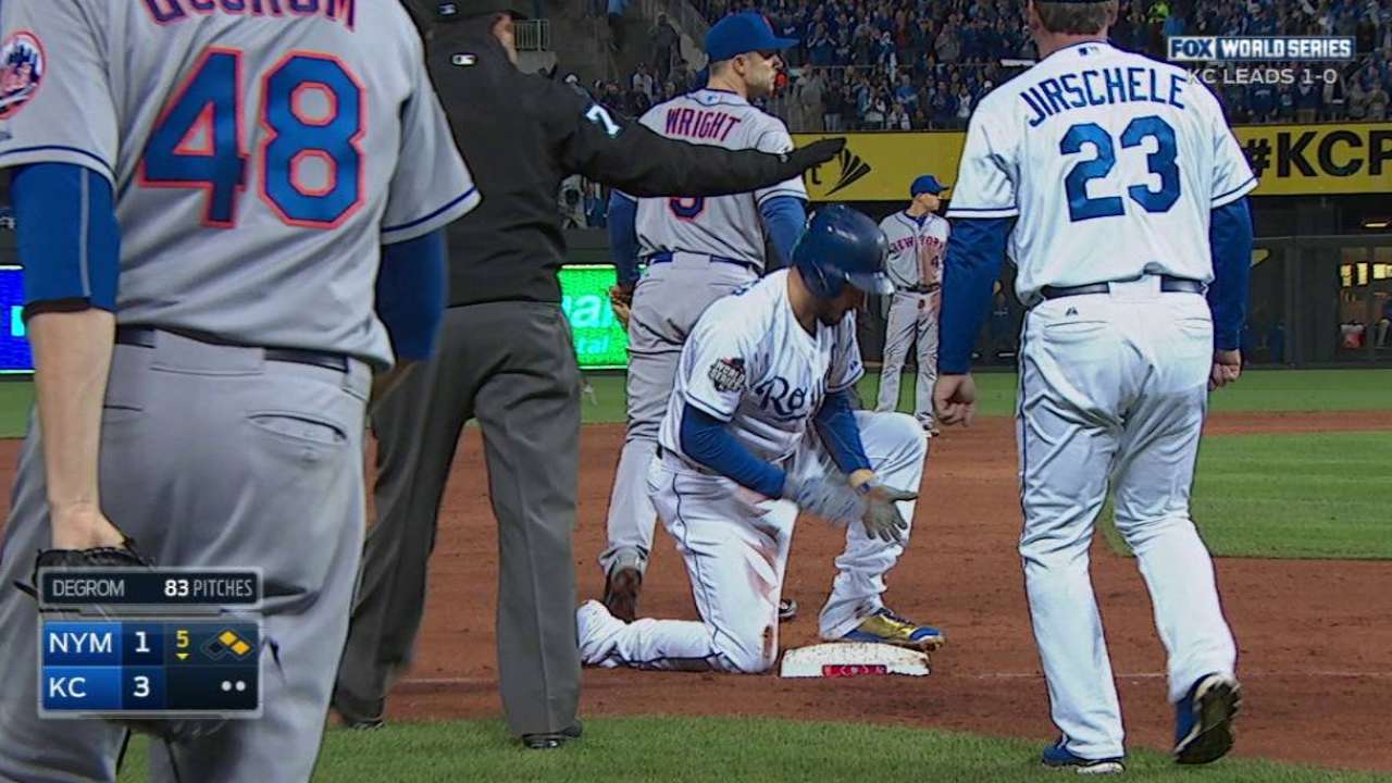 Hosmer goes first to third