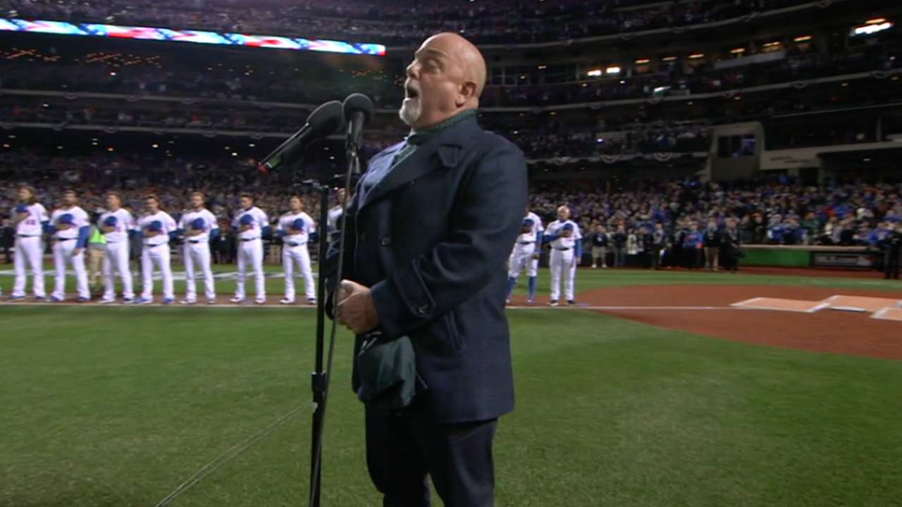 Billy Joel sings national anthem