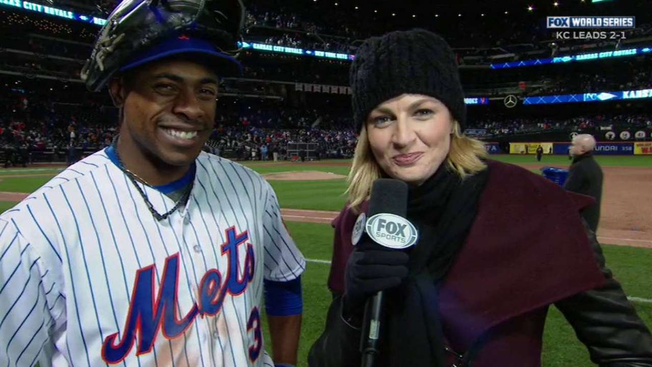 Grandy on his homer, Mets' win