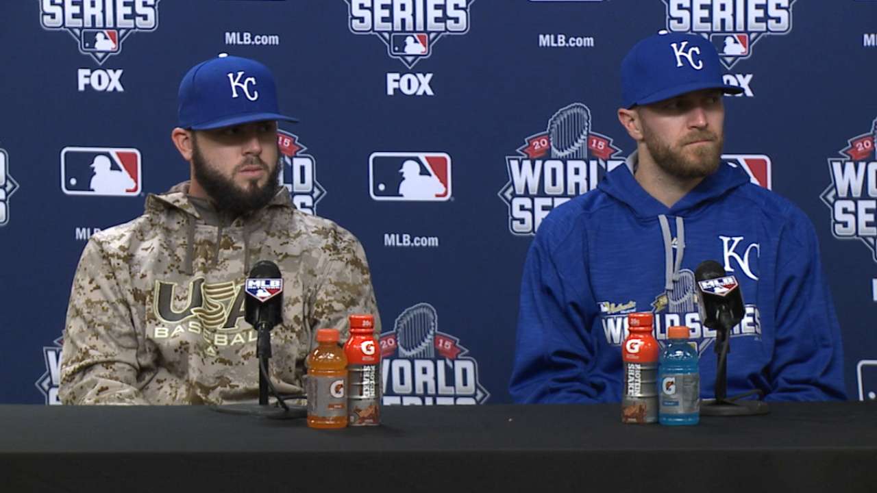 Oct. 31 Mike Moustakas, Wade Davis postgame interview