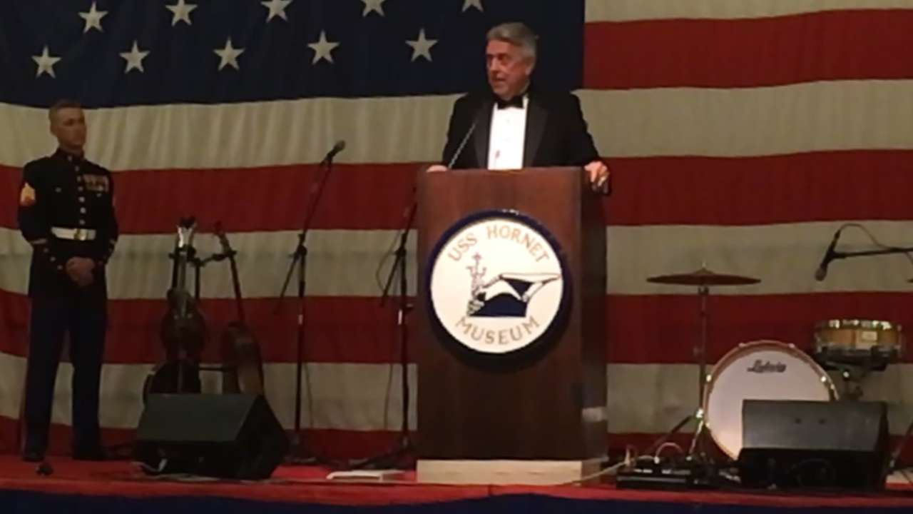 Monday honored by Marines for saving flag