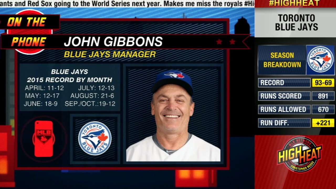Sting of Blue Jays' loss fading for Gibbons