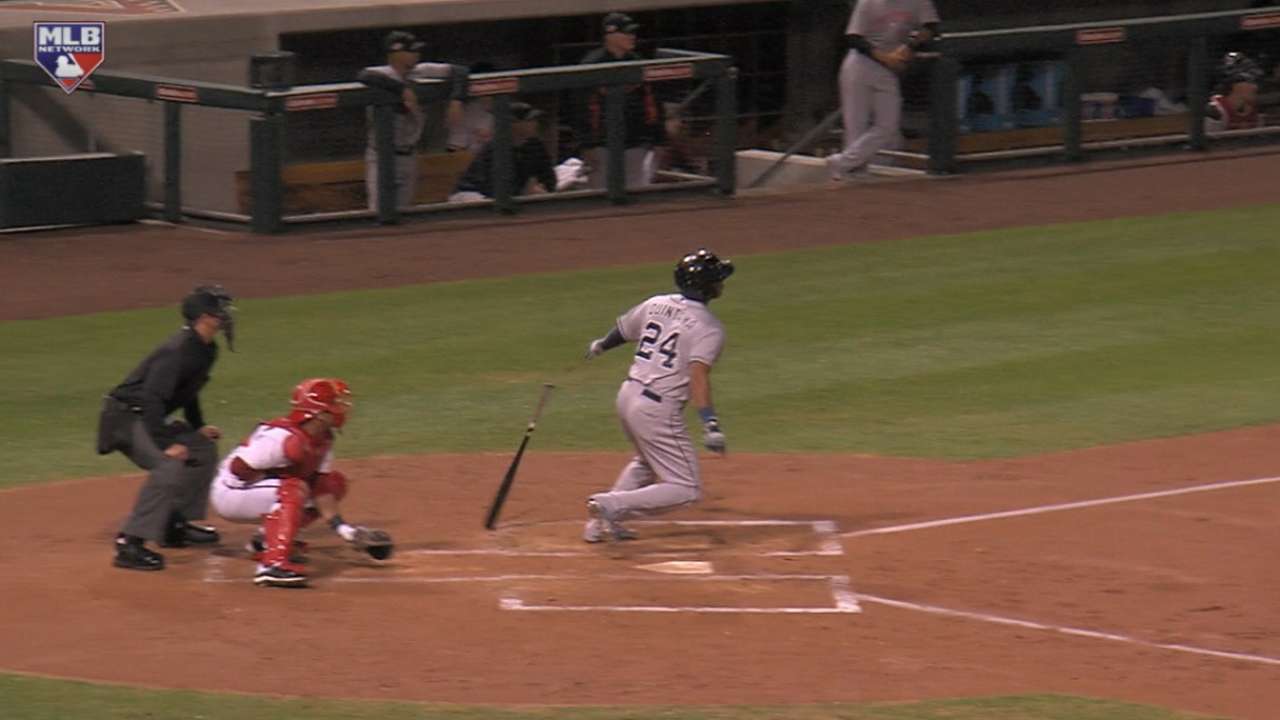 Quintana's RBI double