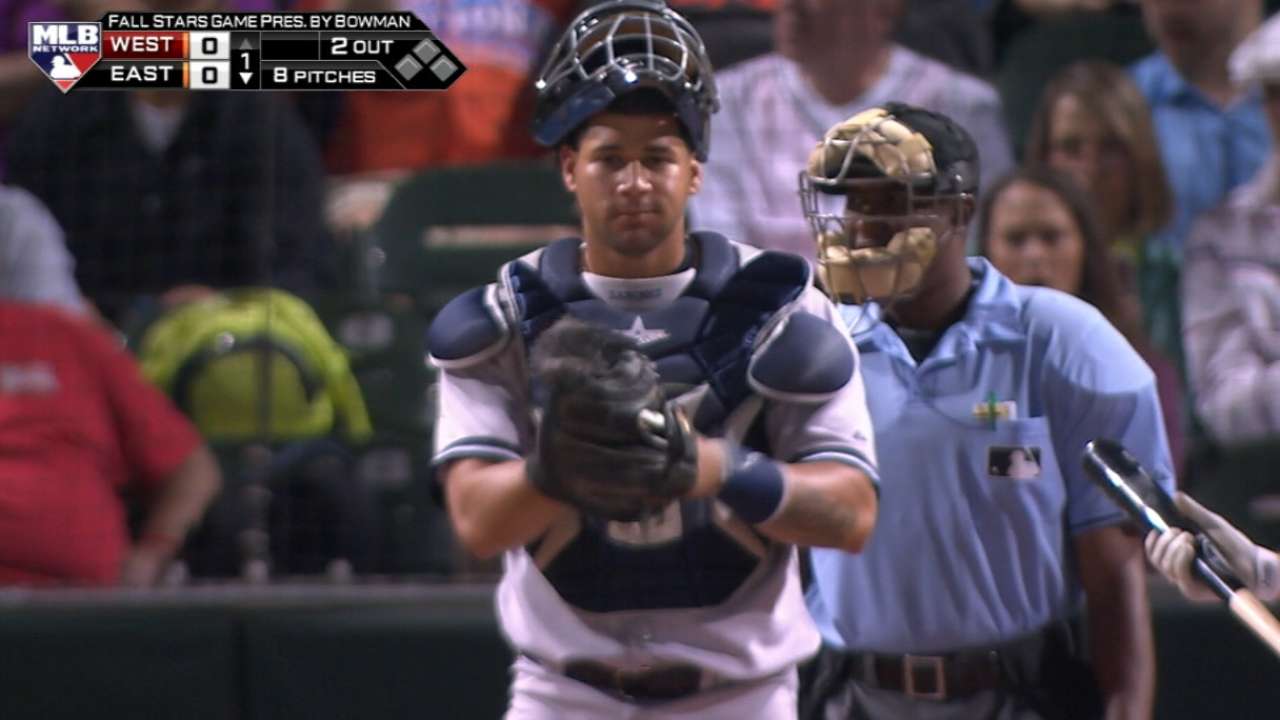 Gary Sanchez shows skills in AFL