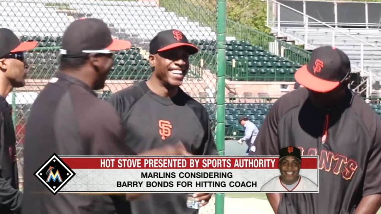 Source: Marlins considering Bonds as hitting coach