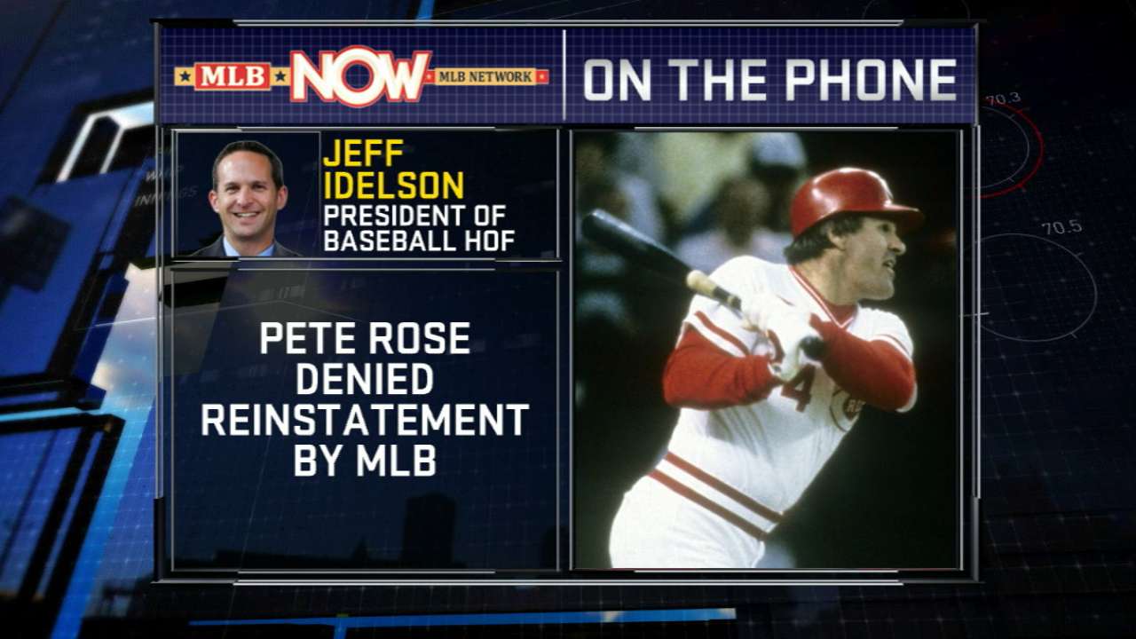 Rose affirms desire to gain entry to Hall of Fame