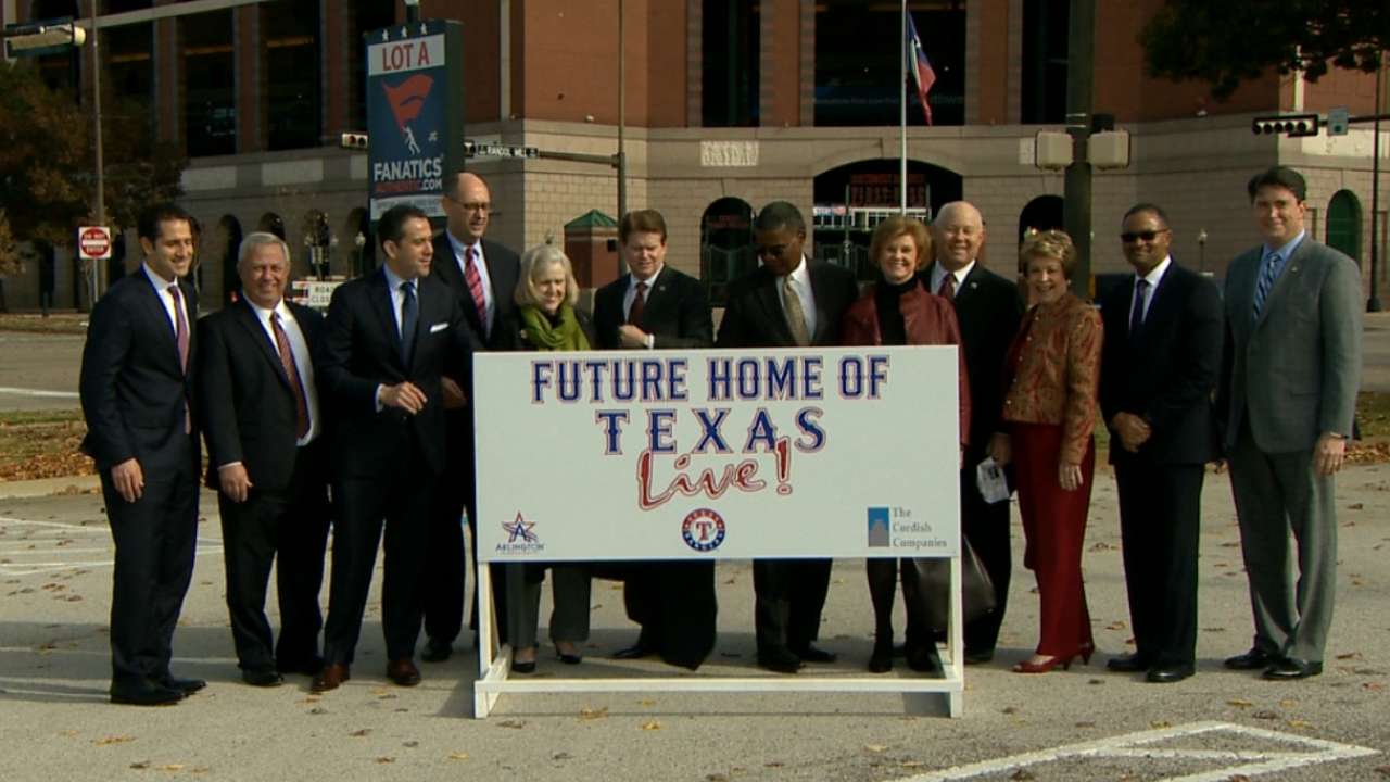 Entertainment area to be built near Globe Life Park
