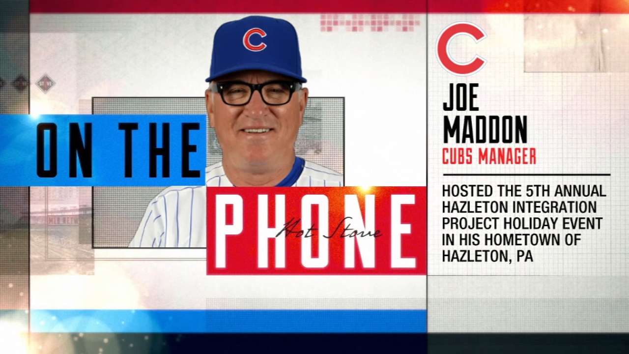 Maddon continues to give back to hometown