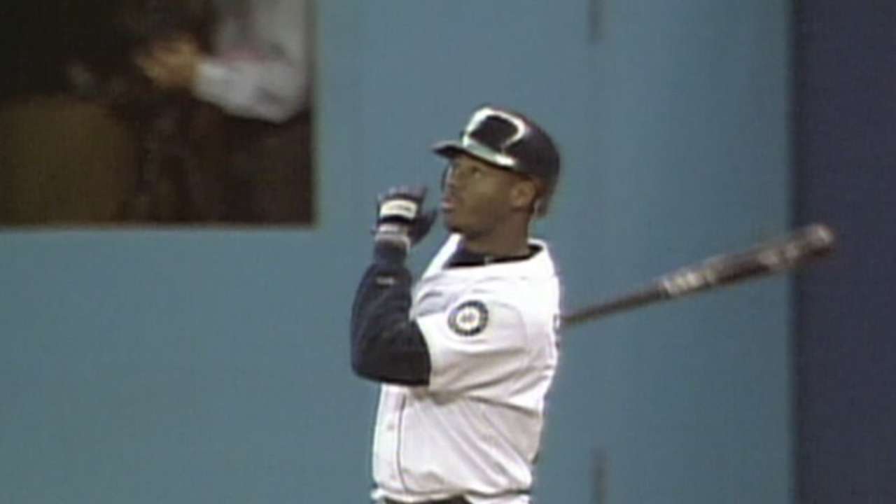 Griffey's sixth postseason homer