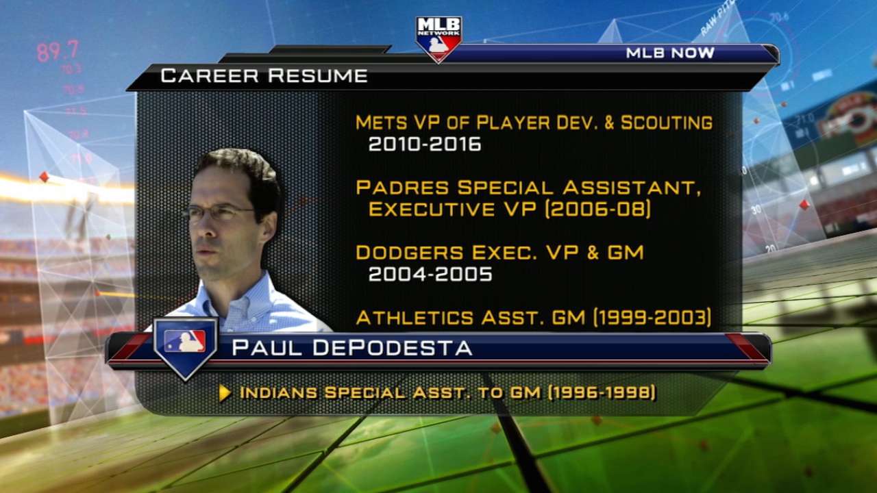 Paul DePodesta moving to Browns