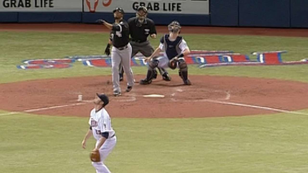 Griffey goes yard