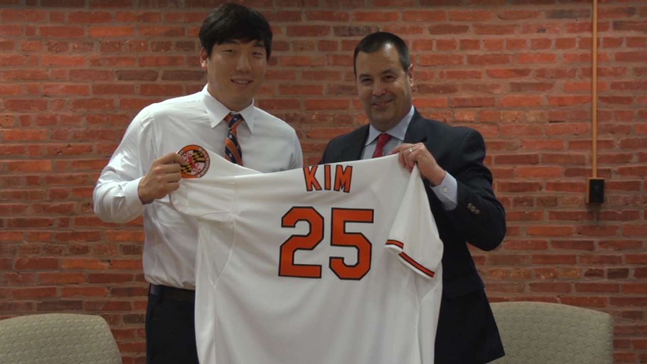 Kim begins acclimation process at O's camp