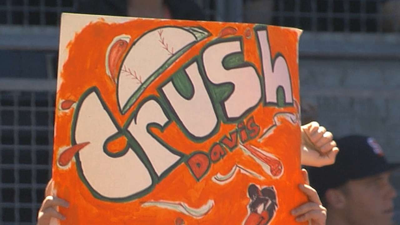 Crush Davis looks good in orange