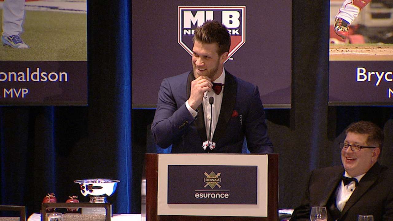 Harper gets MVP, thanks