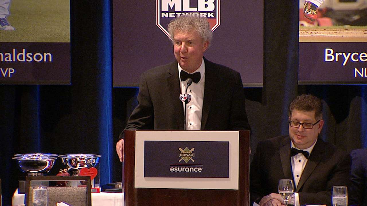 Shaughnessy honored by the BBWAA